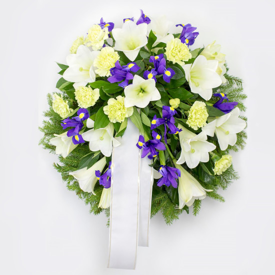 Angyali kíséret - domb koszorú