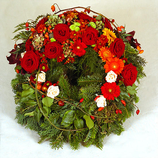 Emléked Őrizzük - görög koszorú