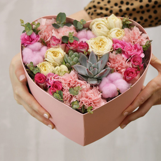 Rózsaszín varázslat - virágdoboz